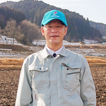 (大分県産ひとめぼれの生産者大塚さん)