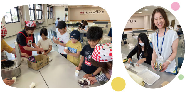 昼食会の様子