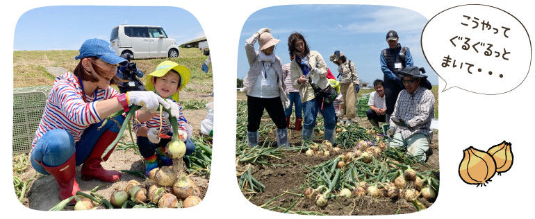 こうやってぐるぐるっとまいて・・・