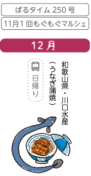 12月　和歌山県・川口水産(うなぎ蒲焼)