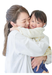母親と子供 画像