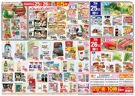 チラシ裏面