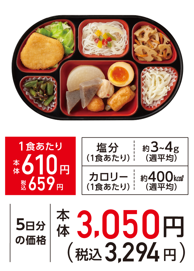 おかず6品コース