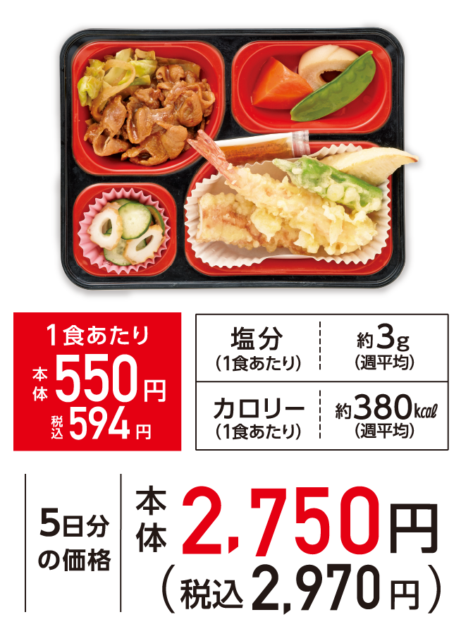 おかず4品コース